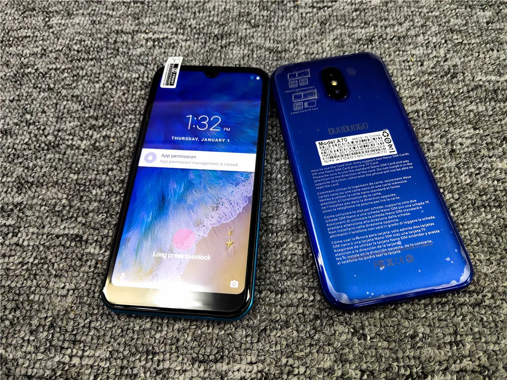 4G LTE 3GB ram DUODUOGO A70 мобильный телефон Android 8 1 5 71 'HD + 2.5D ips 8MP камера 3800mAh Celular смартфон
