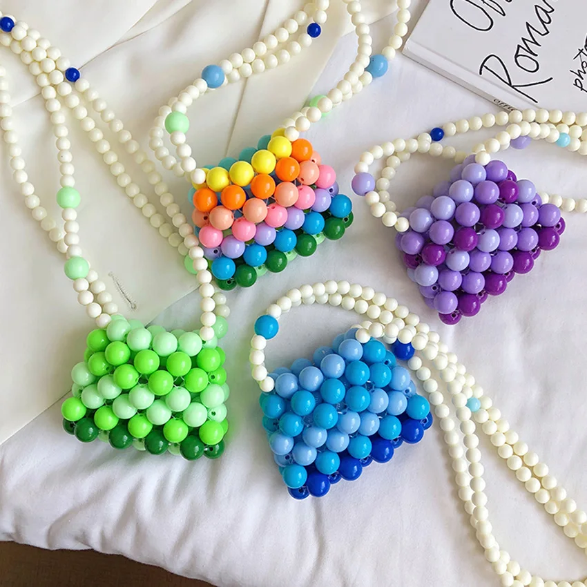 Мини сумка TOYOOSKY с жемчугом ручная работа винтажная модная через плечо из ЭВА