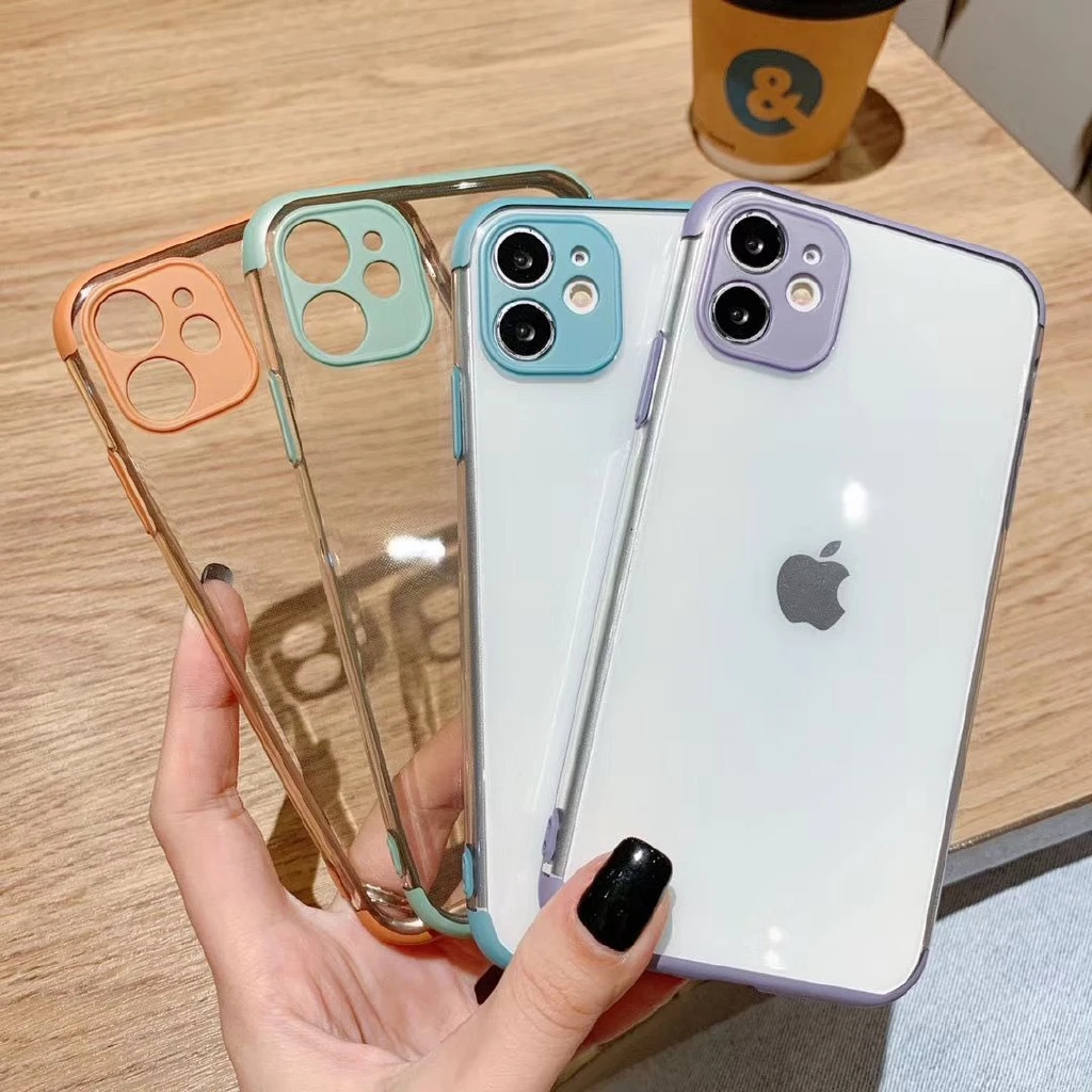 

Прозрачный чехол для iPhone SE 2020 11 Pro Max XS X XR 6 6S 7 8 Plus SE2, тонкий прозрачный противоударный чехол из мягкого силикона