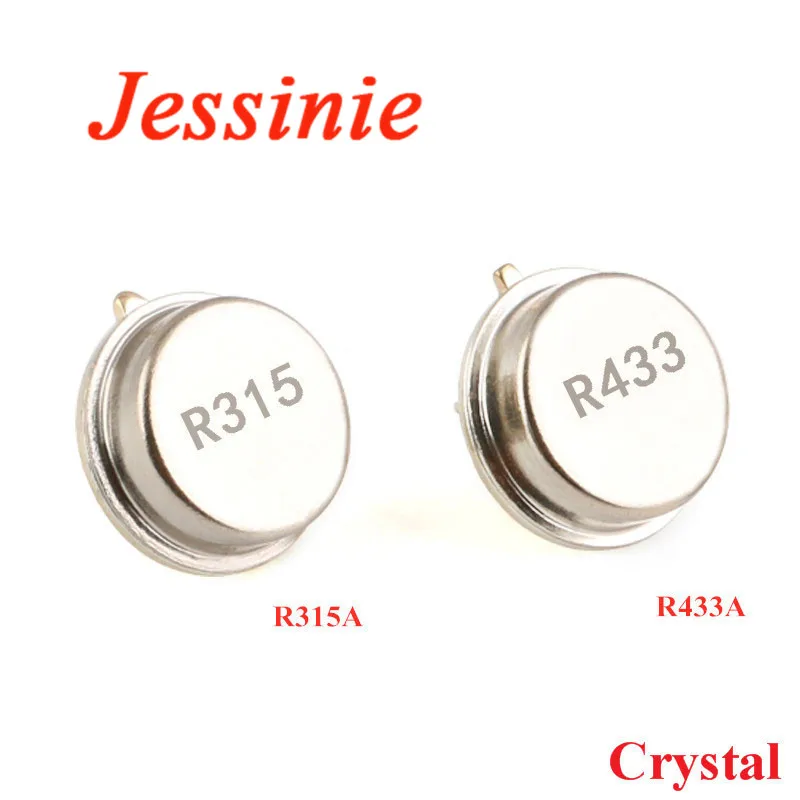 5pcs 315 433MHz Resonator Crystal Oscillator R315A R433A Quartz Through Holes Surface Acoustic Wave KIt Round 3 pins - купить по