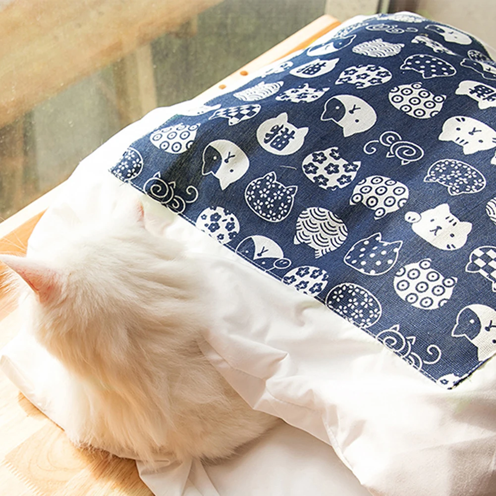 

Removable Dog Cat Bed Cat Sleeping Bag Sofas Mat Winter Warm Cat House Small Pet Bed Puppy Kennel Nest Cushion Pet Products