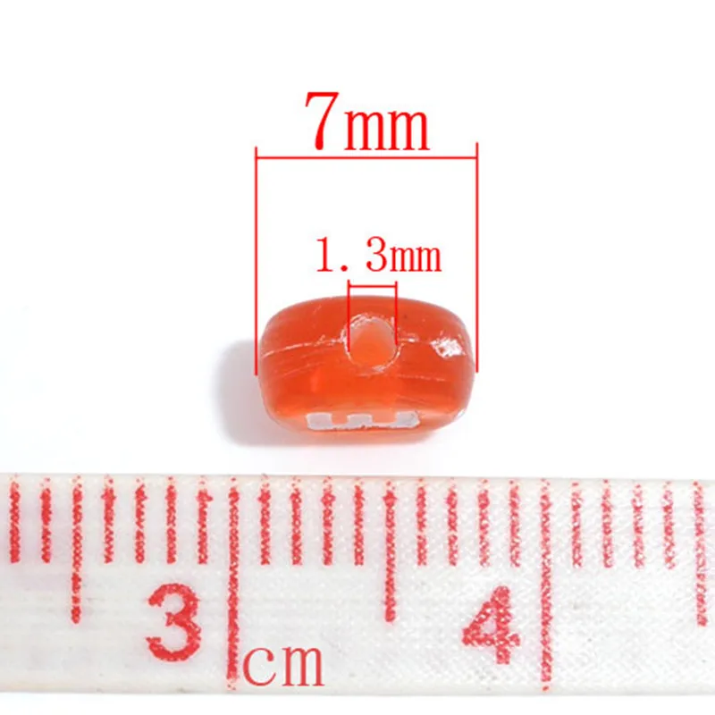 DoreenBeads акриловые разделительные бусины плоские круглые в случайном порядке