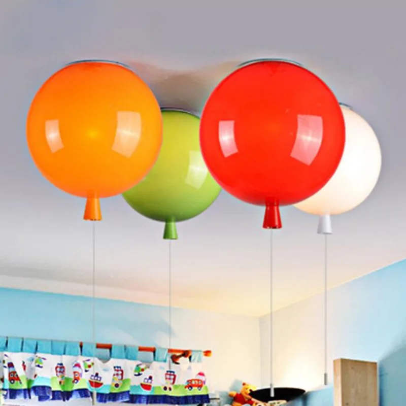 

Modern minimalist children's room warm bedroom led ceiling lamp creative restaurant light color art balloon light 110V 220V 230V