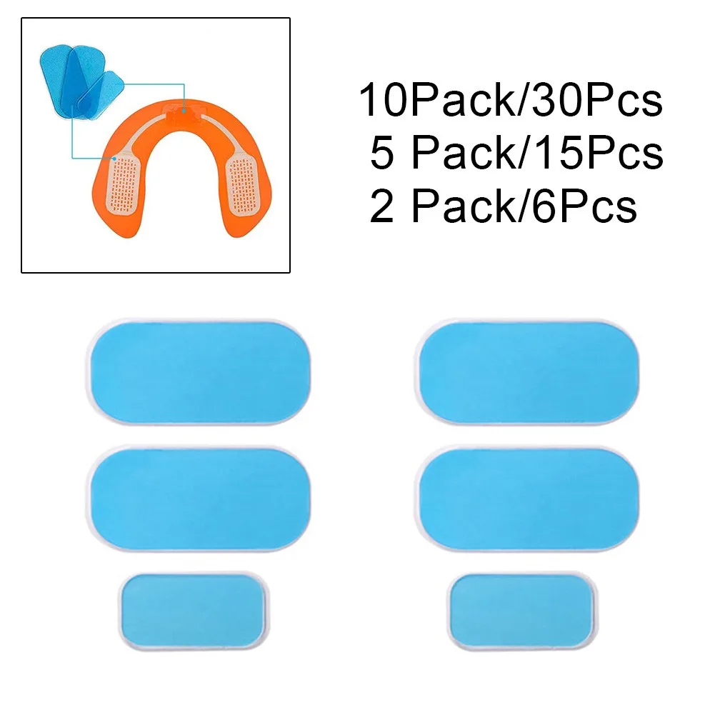 

6/15/30Pcs Gel Pads EMS Hip Muscle Hydrogel Sticker Stimulator Hip Muscle Training Replacement Gel Sheet Pads Muscle Gel