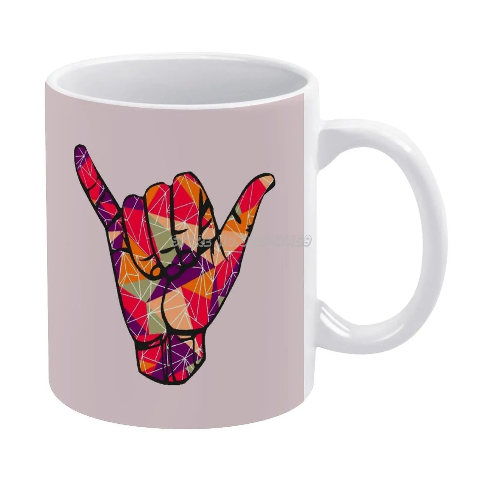 

Hang Loose Colorful Shaka Surf Culture Coffee Mugs Custom Sofa Decorative Pillow Cases Living Room Multi-size Shaka Hang Loose S