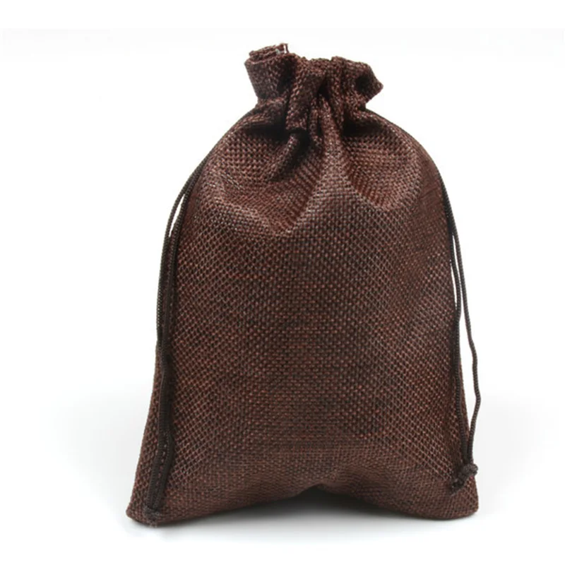 

New linen drawstring drawstring pocket jewelry bag storage candy packaging gift storage bag travel home storage accessories