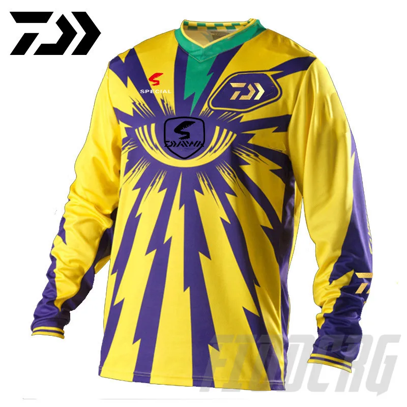 

New 2020 DAWA Fishing Jersey Men Summer Fishing Clothing Anti-UV Quick-Dry Breathable Fishing Clothes Long Sleeve Fishing Shirt