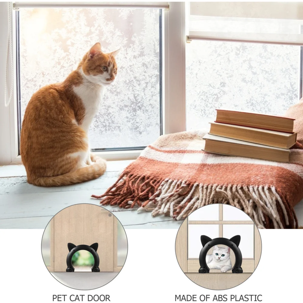 

Cat Built In Interior Door for Pass Pet Hole Pass Cat Portal DIY Tunnel Door