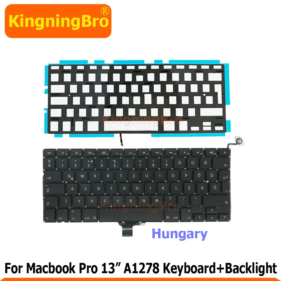 5 комплектов Новинка A1278 венгерский клавиатура с Подсветка для 13 &quotMacBook Pro Венгрия