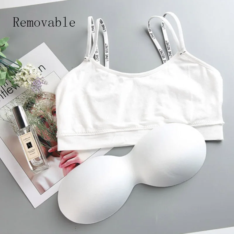 Топ для йоги женский спортивный бюстгальтер из чистого хлопка без стальных колец