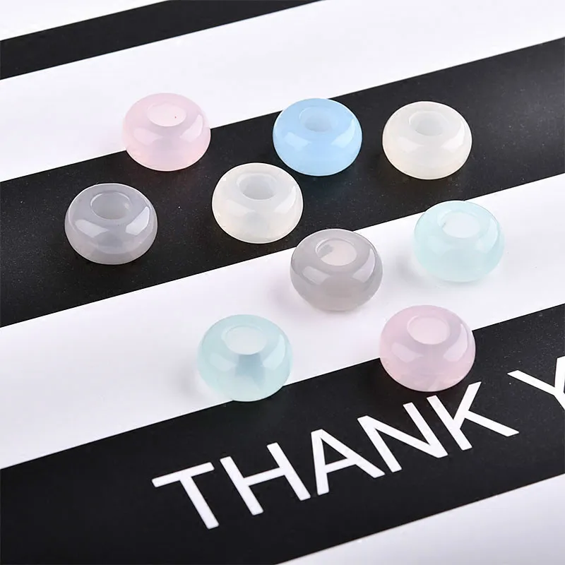 Макропористые бусины из смолы ручная работа сделай сам веревка ожерелье серьги