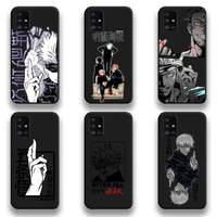 jujutsu kaisen anime phone case for samsung galaxy a52 a21s a02s a12 a31 a81 a10 a20e a30 a40 a50 a70 a80 a71 a51 5g