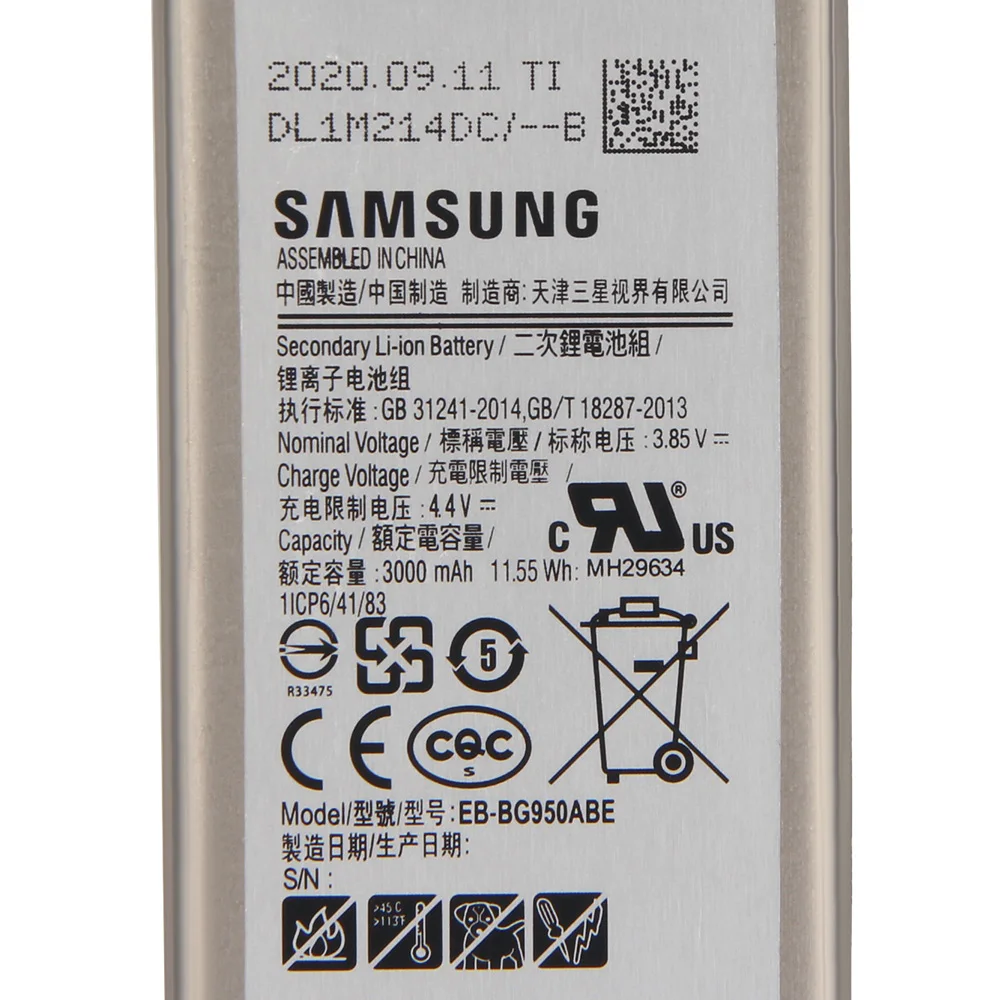 Оригинальная запасная батарея Samsung телефон для GALAXY S8 G9508 G950U G9500 проект мечты 3000