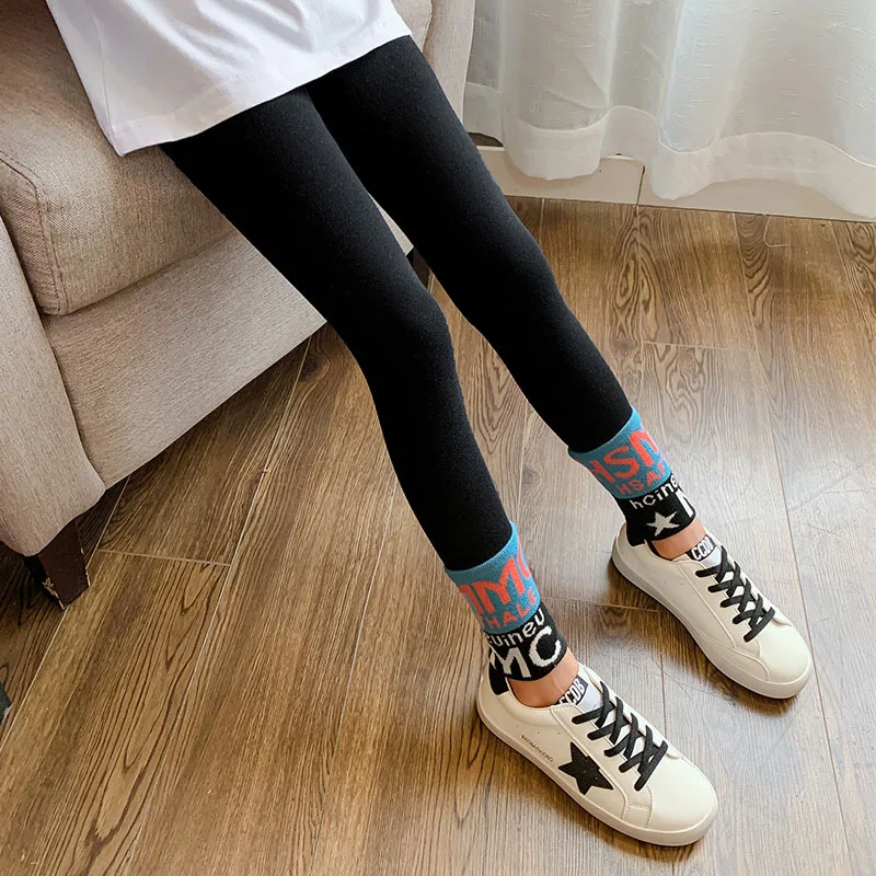 Children Autumn Pants Letter Kids Yoga Girls Skinny Pencil Pants Autumn Leggings Winter Trousers Sport Bottom Children Clothes