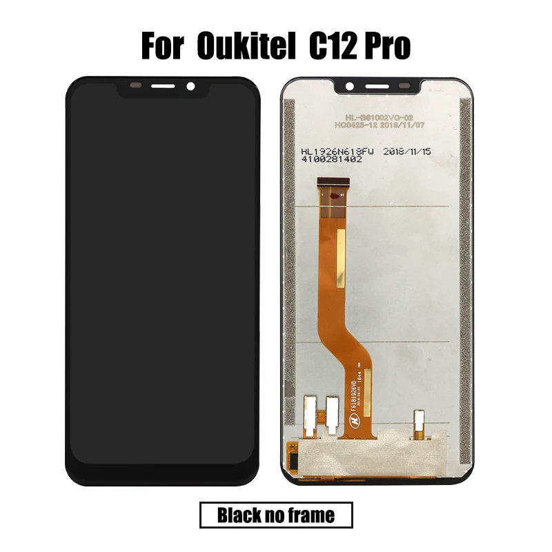 BingYeNing для Oukitel C12 Pro, ЖК-дисплей и сенсорный экран, дигитайзер с рамкой, дисплей, экран, аксессуары для телефона, сборка, инструменты для замены