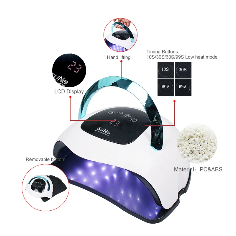 

Lamp-Nail-Induction for Curing All Gel Polish Fast Dryer With Motion Sensing UV Lamp Manicure Pedicure Nail Phototherapy-Machine