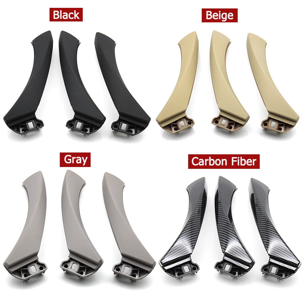 Ручка для межкомнатной двери LHD RHD, бежевая, черная, серая, замена ручки для BMW 3 серии E90 E91 E92 316 318 320 325 328i 2004-2012