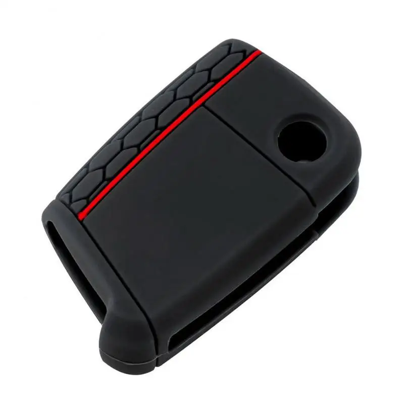 

Remote Key Shell Case for Car Key Pad Durable Silicone Car Key Cover Case Flip Key Cap Remote Control For Volkswagen Golf 7