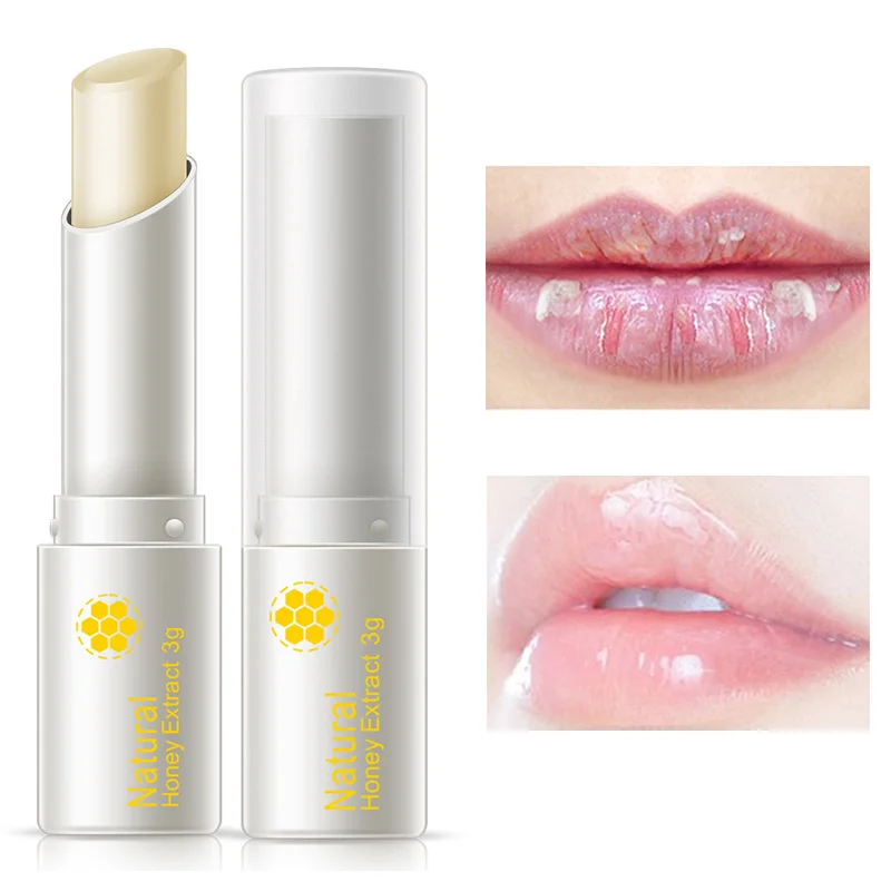 

Honey Lip Balm Lasting Moisturizing Deep Nourishment Soothes Dryness Chapped Reduce Lip Lines Remove Dead Skin Fade Dullness