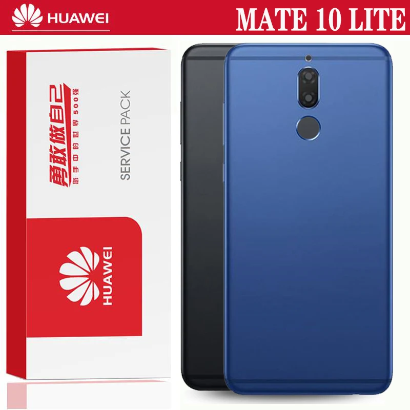 Оригинальная запасная задняя крышка для HUAWEI MATE 10 LITE аккумулятора с наклейкой на