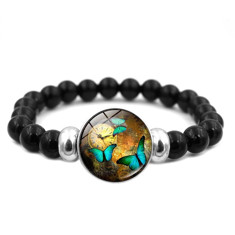 Часы в стиле стимпанк фото бисер эластичный браслет ручной работы сделай сам