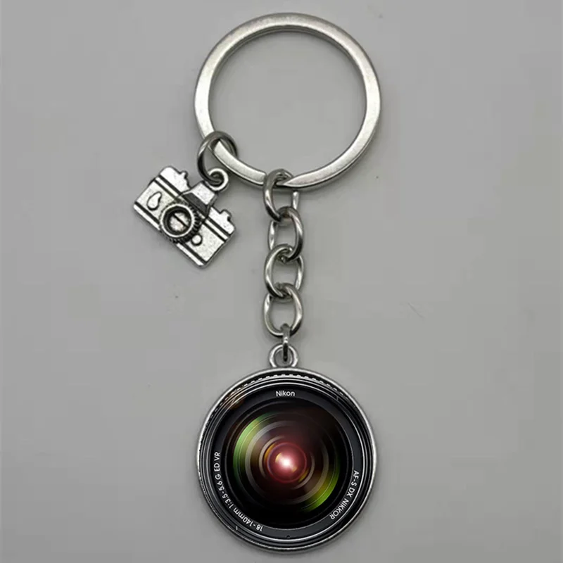 Новинка модный брелок линза для камеры объектив фотографии пара стеклянных