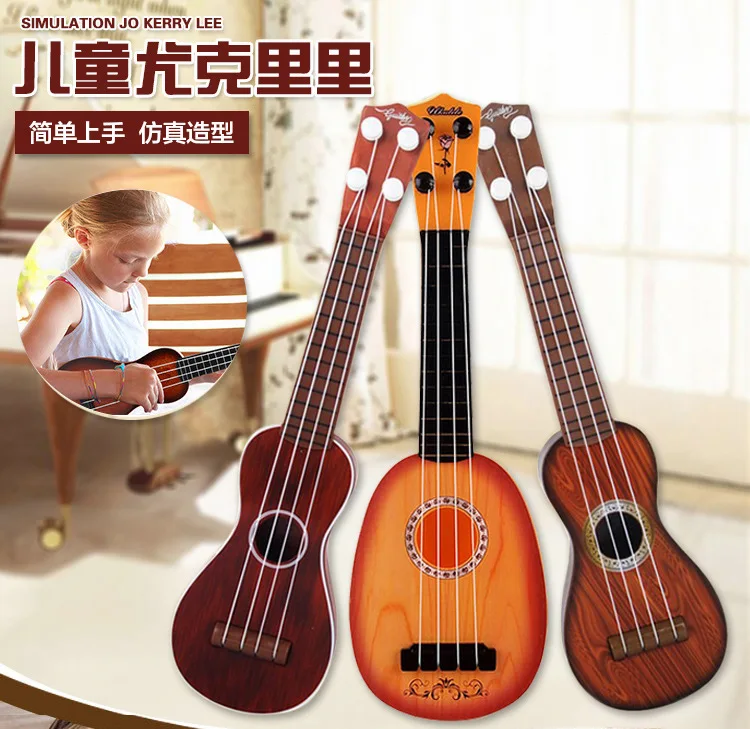 

Super Cute Children 4 String Fruit Style Guitar Ukulele Musical Instrument Early Educational Puzzle Toy for Kids Christmas Gift