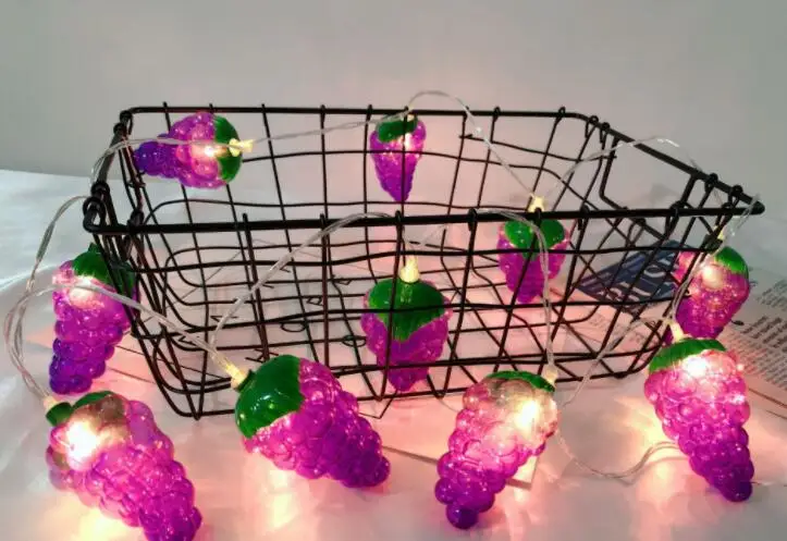 Светодиодная декоративная гирлянда с фруктовым светом для дома праздника
