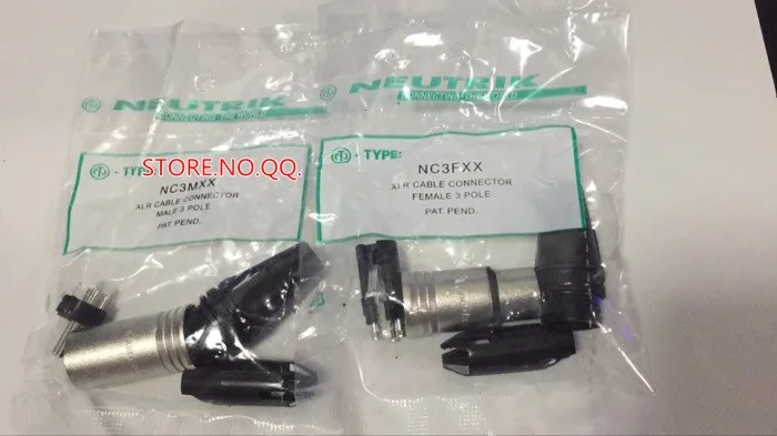 2Pcs/lot NEUTR1K 1PCS NC3MXX & NC3FXX Male and female A set 3 Pin XLR Connector with! | Лампы и освещение