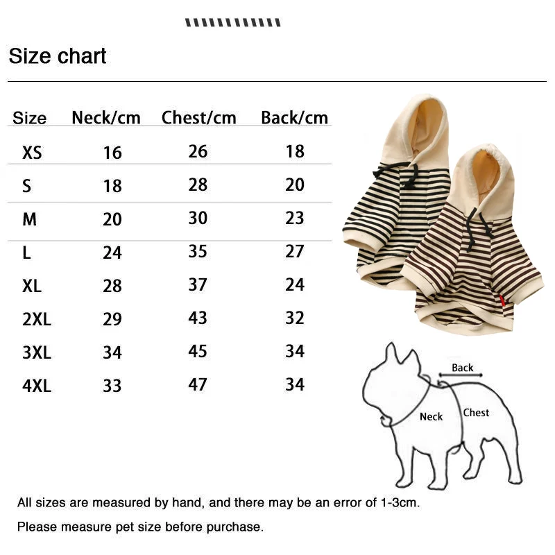 

Pet Clothes Fashion Striped Dog Terry Sweater Teddy Law Fighting Chihuahua Small and Medium Large Dog Clothing Dog Costume Pet