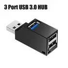 USB-концентратор 3,0, высокоскоростной мини-разветвитель, 3 порта для ПК, компьютера, ноутбука