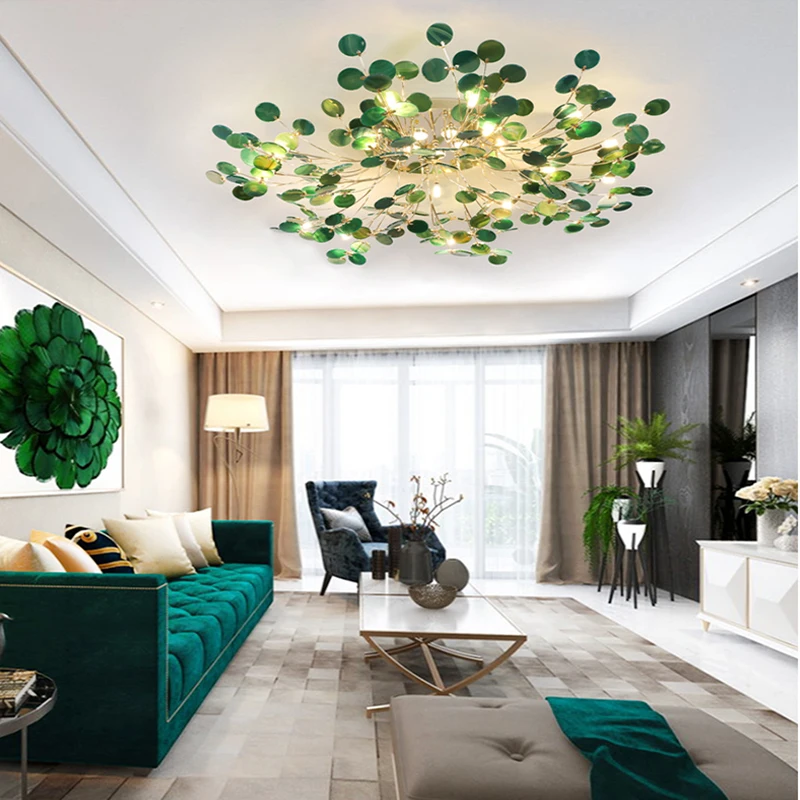 

Nordic Art Colorful Agate Led Ceiling Light For Home Decoration, Modern Firefly Bedroom Living Room Indoor Lighting Ceiling Lamp