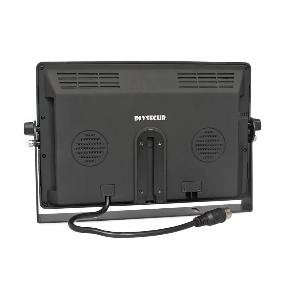 DIYSECUR 4CH 4PIN DC12V 24V 10 1 &quot4 раздельный четырехъядерный ЖК экран Цветной Видеомонитор