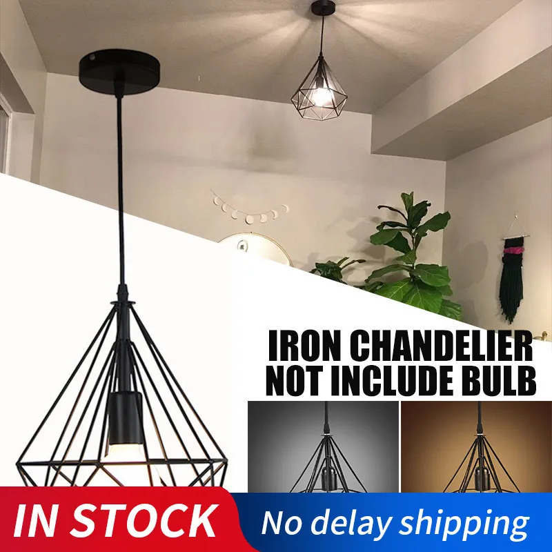 Винтажный промышленный потолочный светильник 20 см с утапливаемым креплением