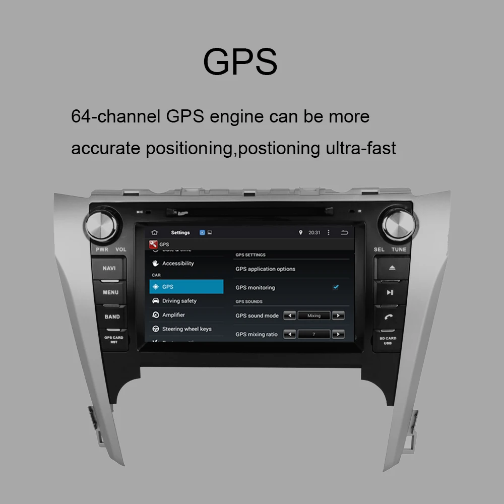 Android 9 0 Восьмиядерный автомобильный Радио Стерео GPS навигация для TOYOTA CAMRY/AURION 2012 2014