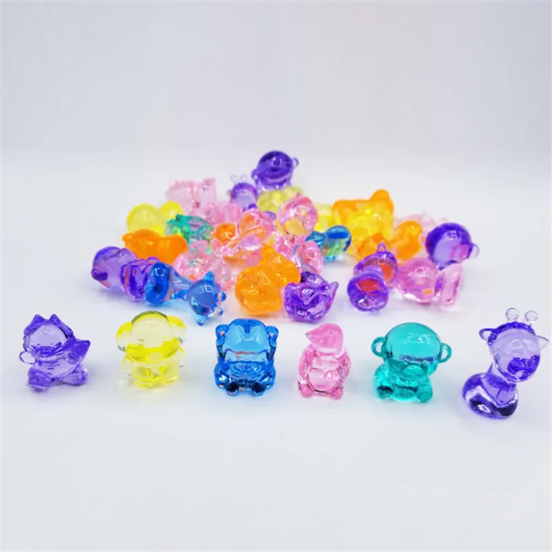 10 штук красочные акриловые животные игра кусок для настольных игр детей парка