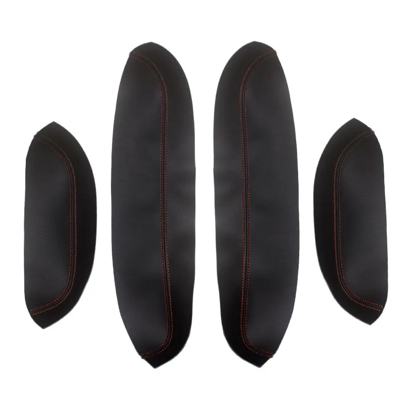 4 шт./компл. микрофибра кожа двери автомобиля ручка подлокотник панель накладка