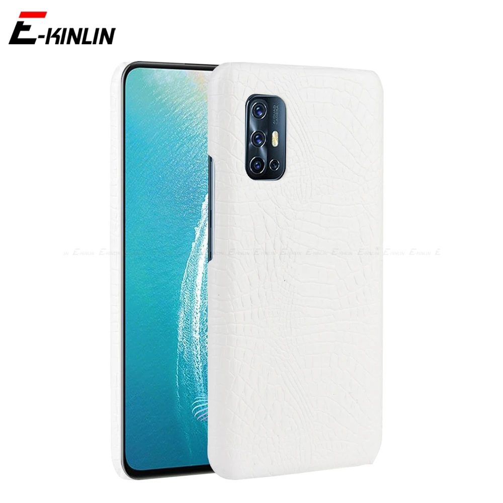 Задняя крышка из крокодиловой змеиной кожи для VIVO V19 V17 Neo V15 V11 V11i V9 Youth V7 Plus Pro Чехол