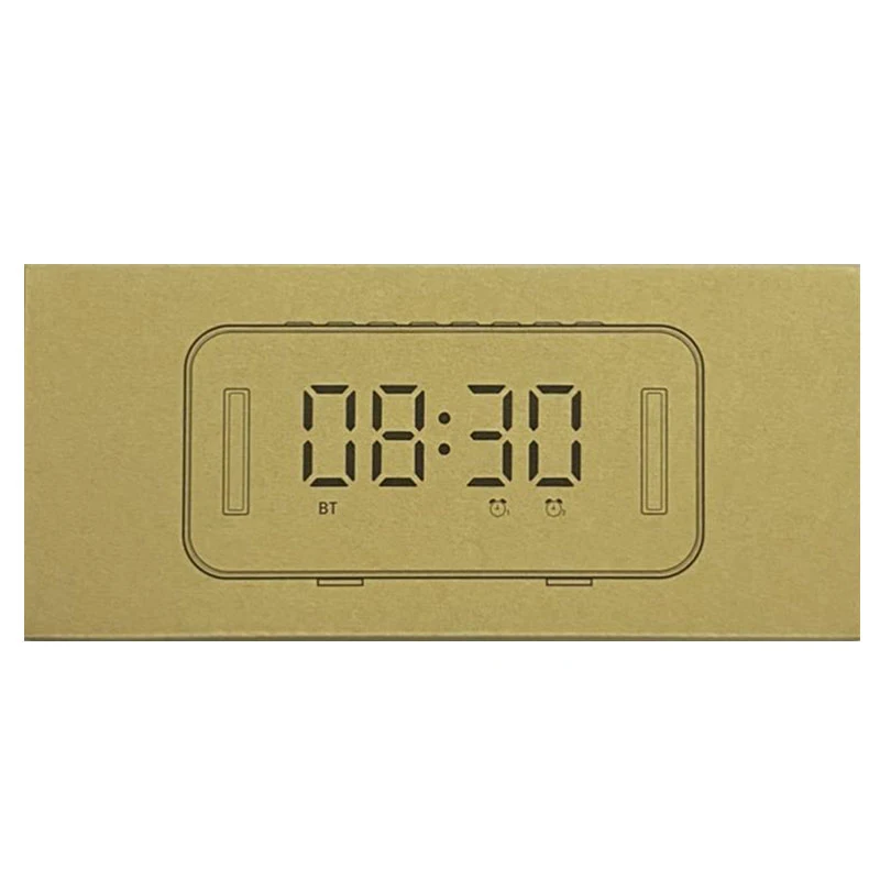 

MC-H8 Bluetooth Speaker Mirror Wireless Home Subwoofer Phone Clock Audio Alarm Clock Night Light Radio Speaker FM Radio 2021 New
