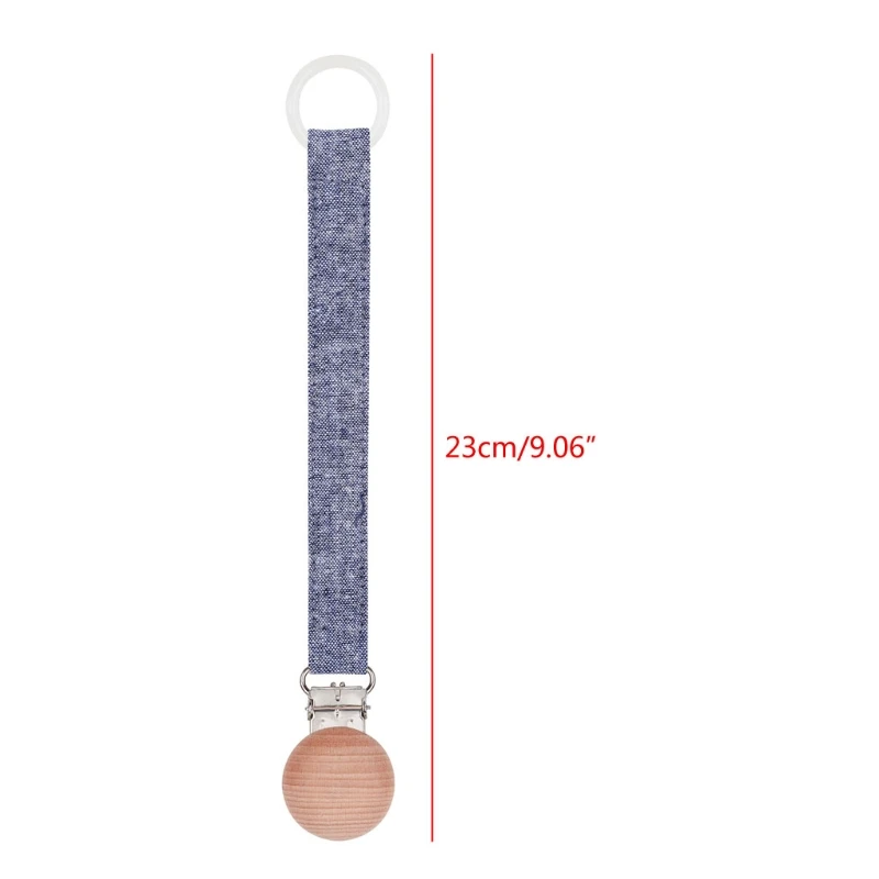 

OOTDTY 1PC Baby Pacifier Clip Chain Soothers Cotton Linen Dummy Holder Leash Strap DIY Nipple Holder Wholesale Dropsale