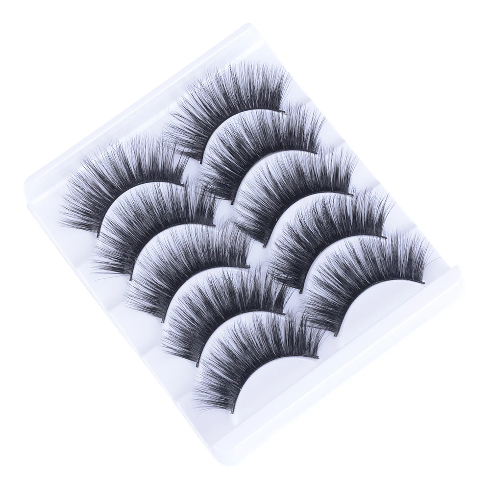 5 пар 3D норковые накладные ресницы натуральные Толстые Накладные длинные для