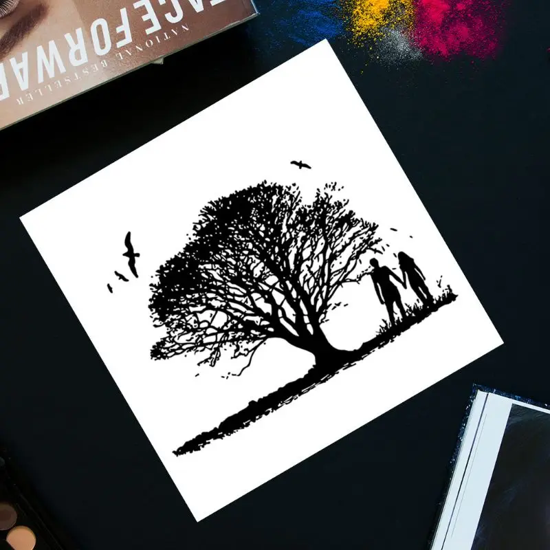 Красивая пара силиконовый прозрачный штамп фон прозрачные штампы Сделай Сам