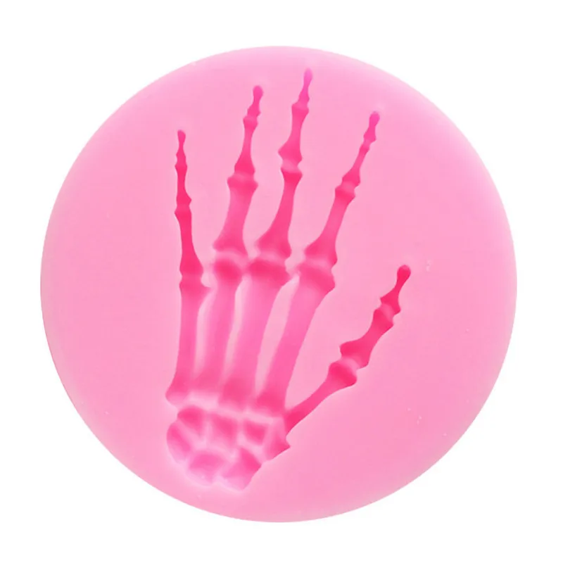 Хэллоуин паук/Череп Силиконовая форма руки тыква/Летучая мышь/сова помадки формы