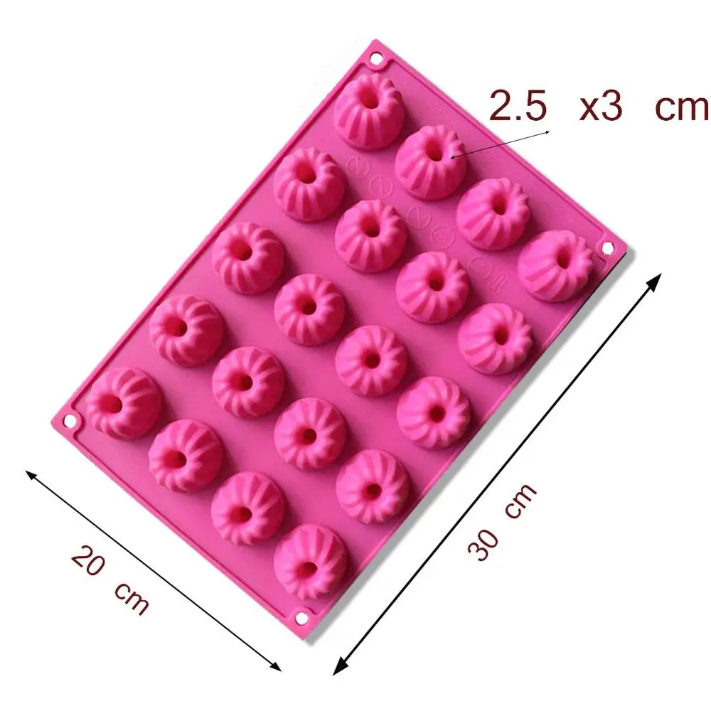 20 необычных пончиков для торта силиконовая форма выпечки гибкая лоток льда