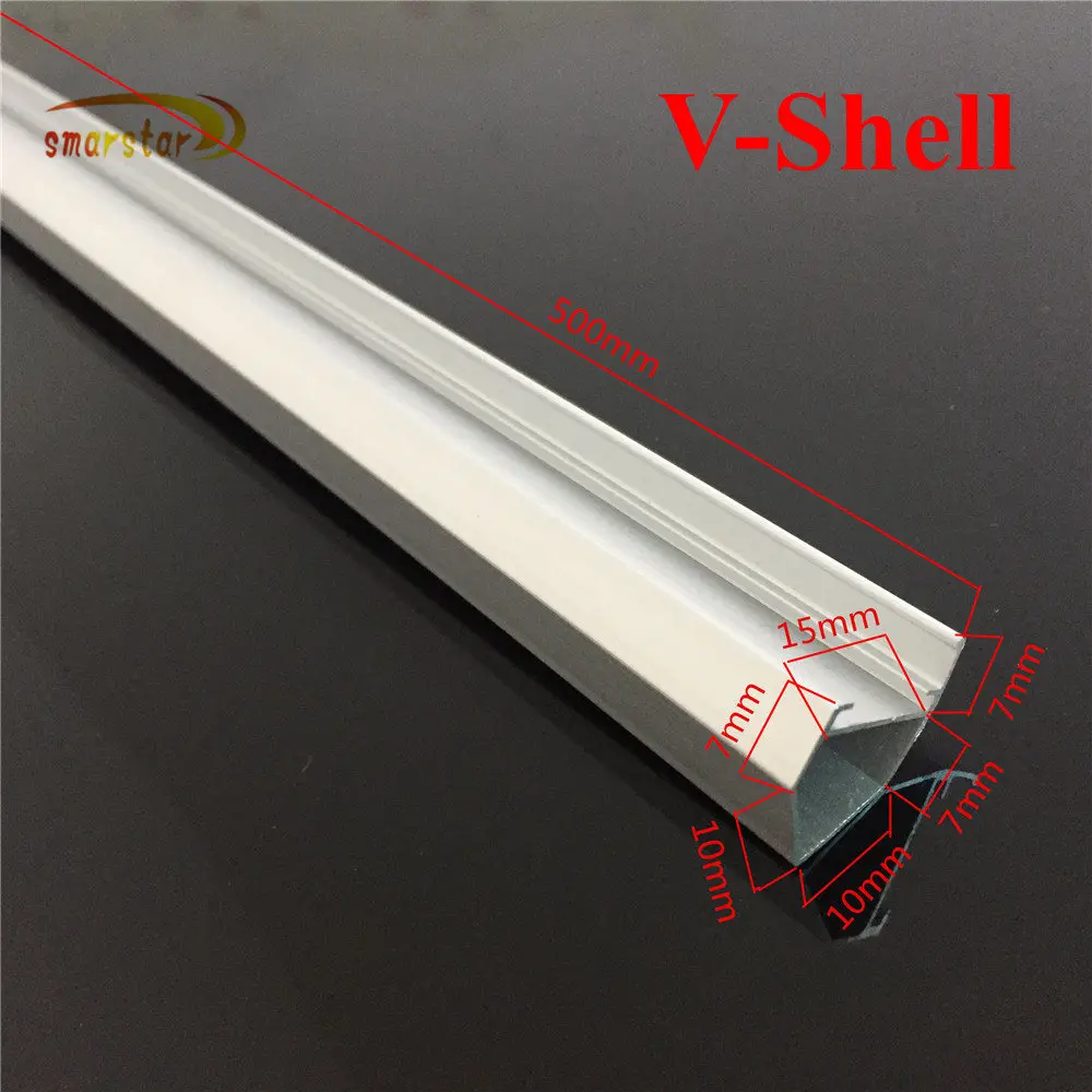 0 5 м 19 7 дюйма алюминиевый канал 7030 светодиодный светильник с жесткой полоской s U v