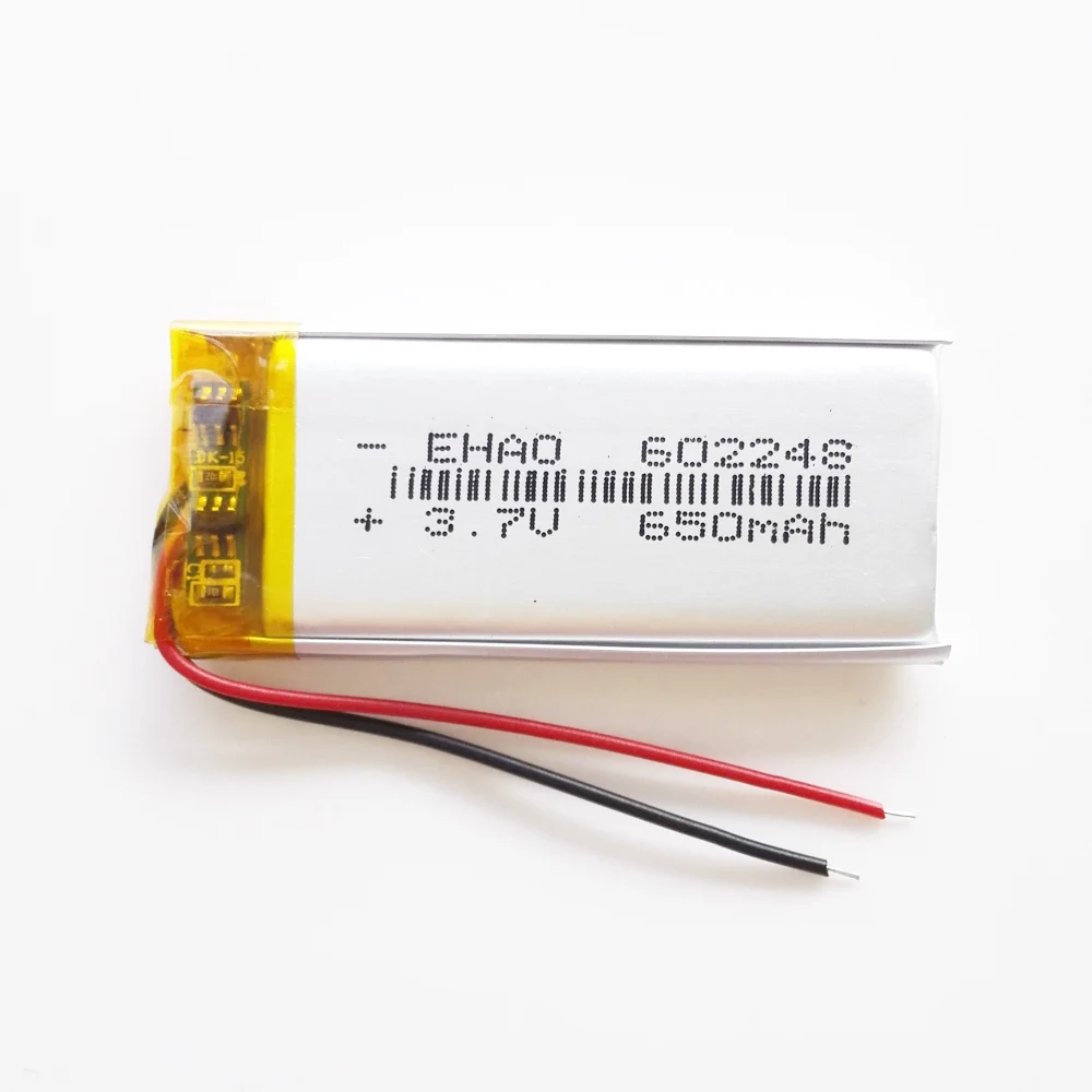 602248 3 7 V 650mAh батарея литий полимерная LiPo аккумуляторная для Mp3 GPS Vedio игры 6*22*48 мм