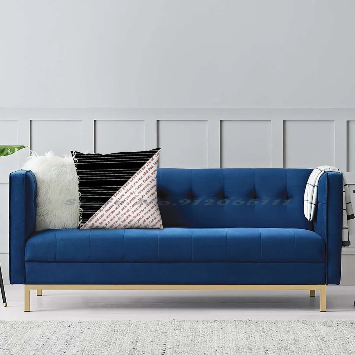 Чехол с изображением монстров и подушек наволочка из хлопка льна монстра малчая