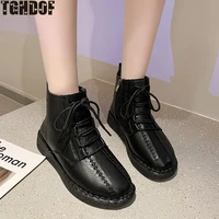 2021 new women flats shoes fashion winter designer warm ankle goth wedges soft gladiator casual snow boots cozy motorcycle boots
