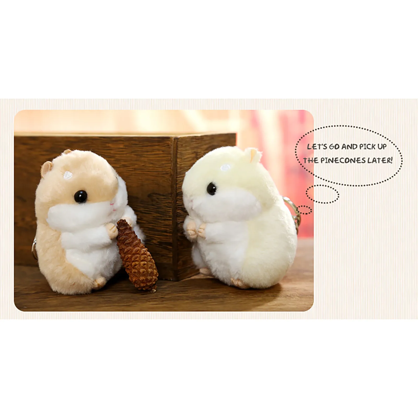 Small Hamster Doll Pendant Plush Toy Key Chain Hanging School Bag 10cm Cute Toys doll bag accessories | Игрушки и хобби