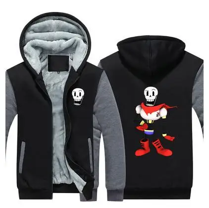 Флисовая толстовка с капюшоном для косплея аниме Undertale Frisk Toriel Sans Papyrus|Мужские